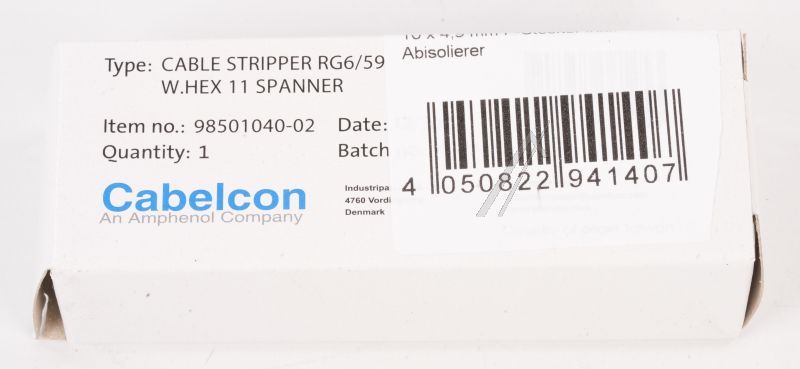 94140 CABELCON /  SET 4,9MM / 10 STECKER INKL. ABISOLIERER