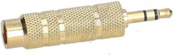 65360 ADAPTER KLINKE 3,5MM STECKER > 6,35MM BUCHSE 3-POLIG METALL
