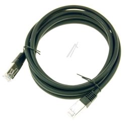 PATCHKABEL CAT6, RJ45, S/ FTP (PIMF),  SCHWARZ,  2M,  LSOH