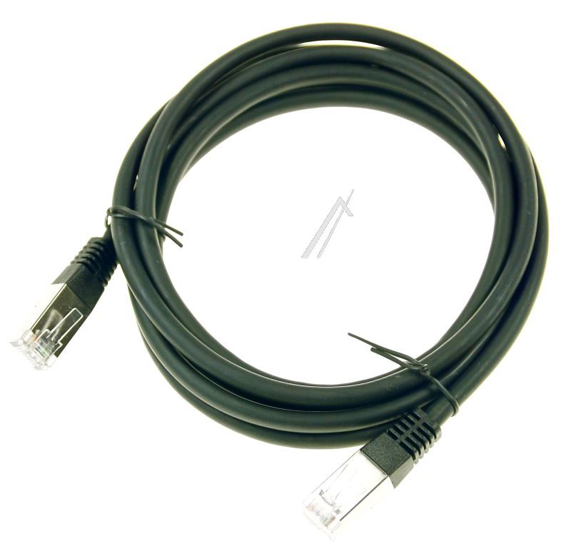 PATCHKABEL CAT6, RJ45, S/ FTP (PIMF),  SCHWARZ,  2M,  LSOH