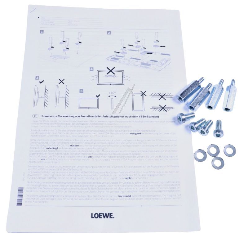 73610.002 KIT VESA DISTANCE BOLTS M6X32MM