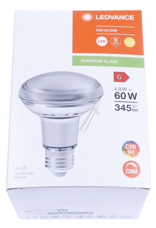 LED R806036 DIM LED R80 DIM P 4.9W 927 E27