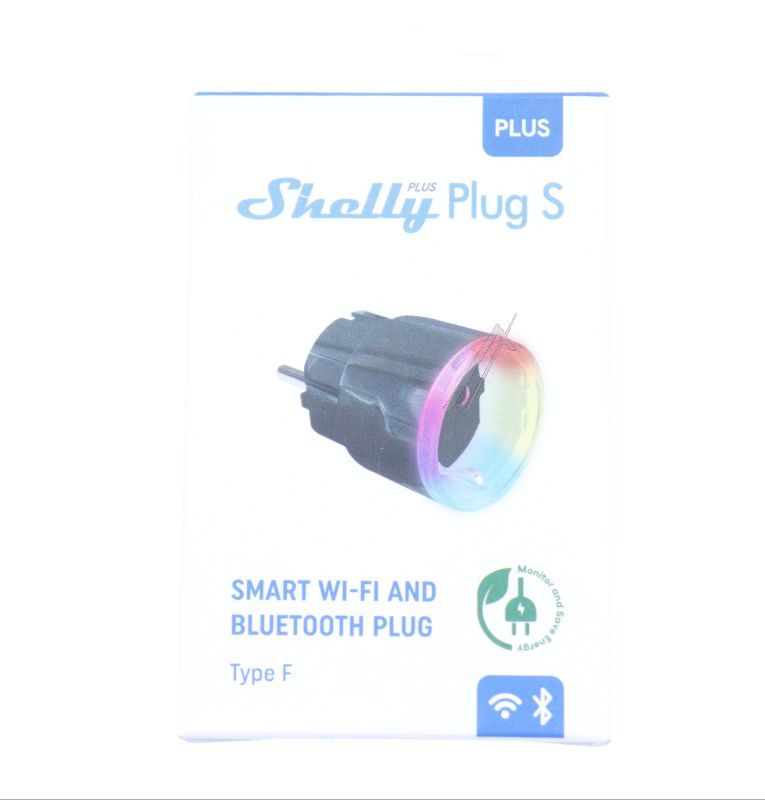 217117 SHELLY_PLUS_PLUG_S_B PLUS PLUG S ZWISCHENSTECKER 12A MESSFUNKTION WLAN BT SCHWARZ