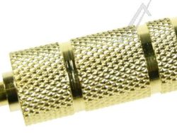 65360 ADAPTER KLINKE 3,5MM STECKER > 6,35MM BUCHSE 3-POLIG METALL