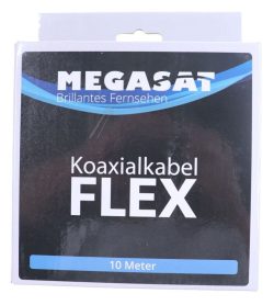 100205 KOAXIALKABEL FLEX 10 M MIT 2 F-STECKERN - HOCHFLEXIBEL FÜR DEN MOBILEN EINSATZ
