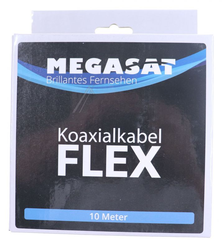 100205 KOAXIALKABEL FLEX 10 M MIT 2 F-STECKERN - HOCHFLEXIBEL FÜR DEN MOBILEN EINSATZ