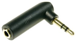 65364 ADAPTER AUDIO KLINKE 3,5 MM 3 PIN STECKER > BUCHSE GEWINKELT