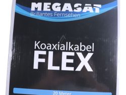 100206 KOAXIALKABEL FLEX 20 M MIT 2 F-STECKERN – HOCHFLEXIBEL FÜR DEN MOBILEN EINSATZ