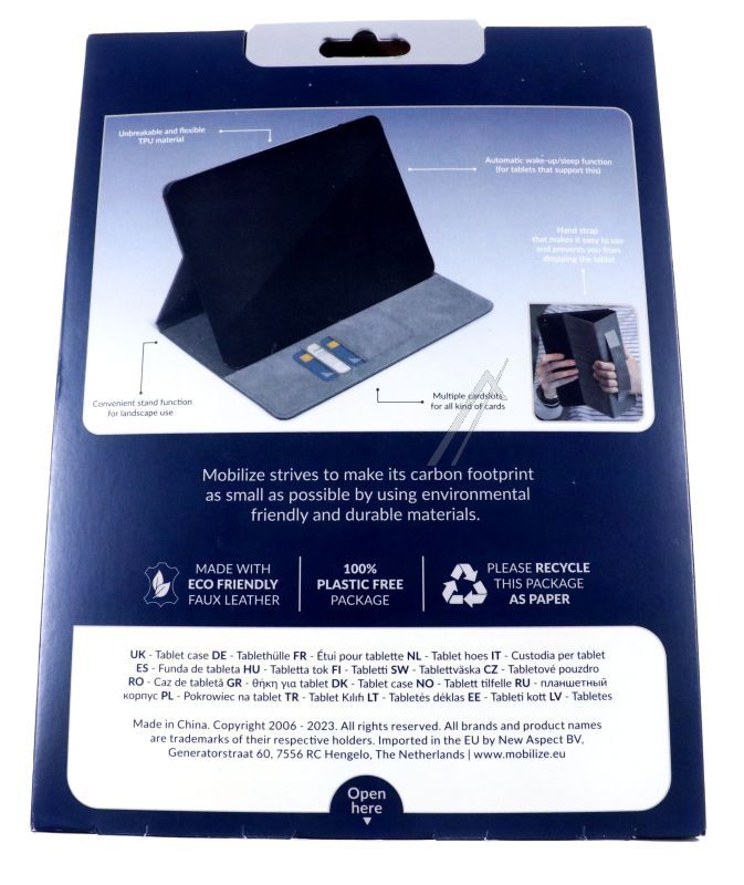 27751 MOBILIZE PREMIUM FOLIO CASE SAMSUNG GALAXY TAB A8 10.5 2021 SCHWARZ