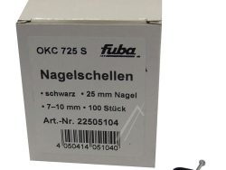OKC 725S 22505104 100 STÜCK NAGELSCHELLE 7-10MM 25MM NAGEL SCHWARZ