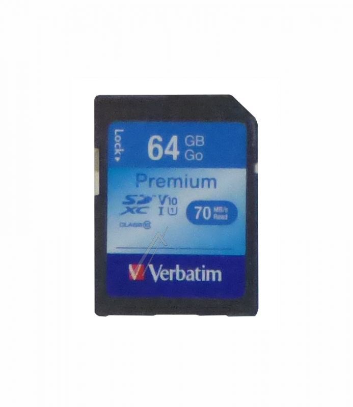 SDXC 44024 SPEICHERKARTE 64GB VERBATIM UHS-1 CLASS-10