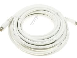 F-ANSCHLUSSKABEL 7,5M CLASS A GERADE WEISS