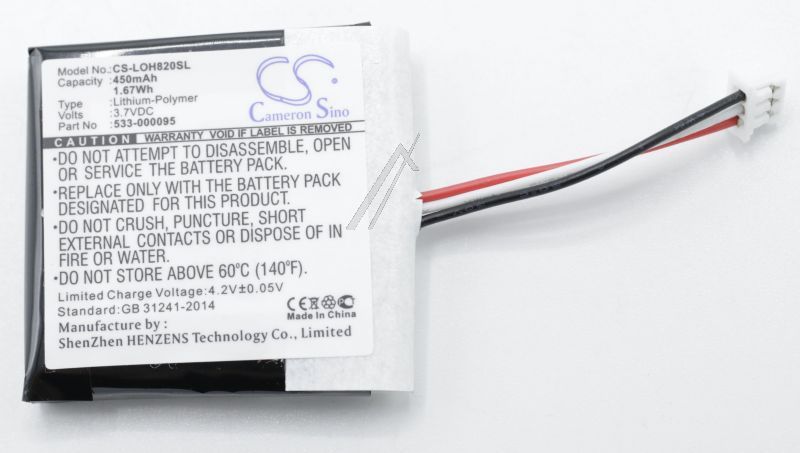 3,7V-450MAH LI-POLYMER KOPFHÖRER AKKU ALTERNATIV FÜR LOGITECH