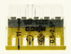 2273-205 5-LEITER-VERBINDUNGSKLEMME 0,5-2,5MM² 1 STÜCK