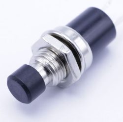 125VAC-1A R18-29B-2-H MINIATUR-DRUCKTASTER,  1-POLIG ÖFFNER,  SCHWARZ