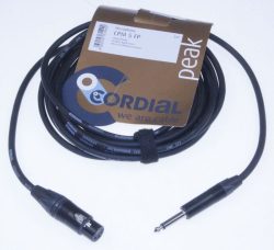 CPM 5 FP XLR KUPPLUNG /  KS 6,3MM MONO,  MIT NEUTRIK STECKER,  5M