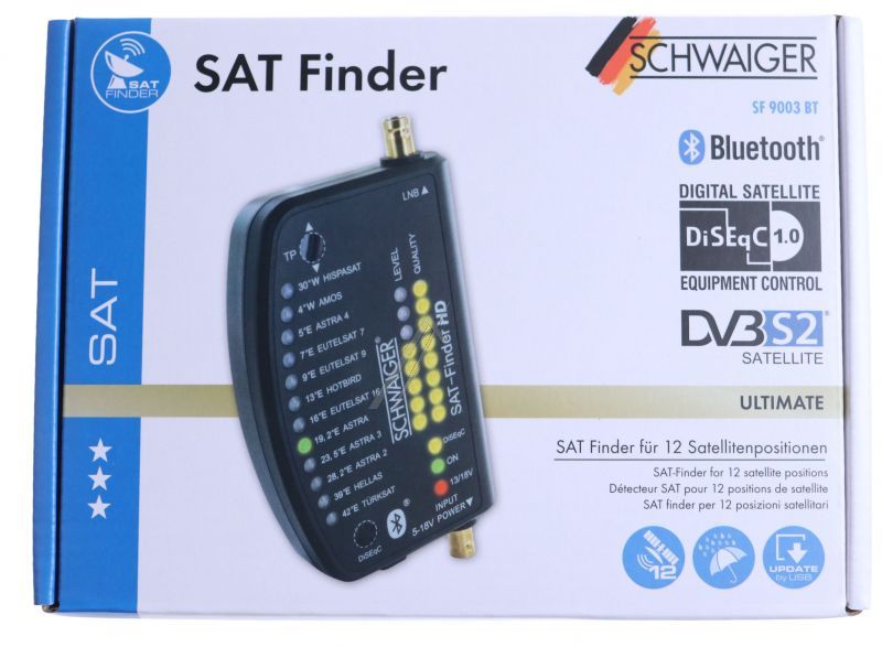 SF 9003 BT SAT-FINDER MIT BLUETOOTH, LED-ANZEIGE UND APP