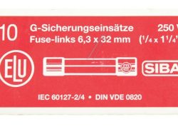 0,63A-F US OSIGURAČ 6,3X32 10 KOMADA