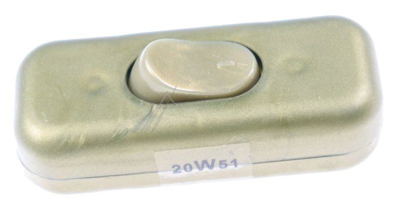 199604 SCHNURSCHALTER GOLDFARBIG 2A 1-POLIG