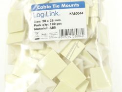 KAB0044 KLEBESOCKEL FÜR KABELBINDER,  KABELBINDERAUFNAHME: 11X2,9MM