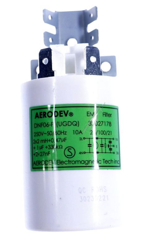 32027178 EMI-FILTER CX(0,47ΜF-1ΜF)10A AERODEV