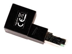 87862 RJ45 STECKER ZU RJ45 BUCHSE ADAPTER CAT.6A 90° NACH UNTEN GEWINKELT
