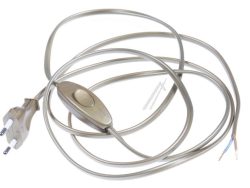 144025 NETZKABEL/ STROMKABEL 220 2P   (KIPP-)SCHALTER 2M GOLD