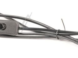 140637 NETZKABEL/ STROMKABEL 220V 2P   (KIPP-)SCHALTER 1,5M SCHWARZ