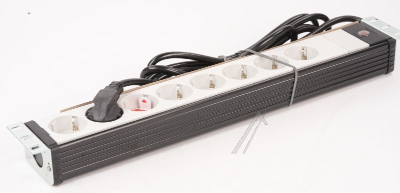 PREMIUM-LINE 19" 1156057028 STECKDOSENLEISTE FÜR SCHALTSCHRANK 9-FACH SCHWARZ/ LICHTGRAU