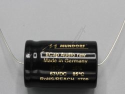 560UF-63V ECAP63-560 AUDIO ELKO AXIAL 85° 25X38MM BIPOLAR RAU