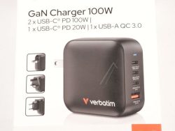 32231 GAN LADEGERÄT 100W 3X USB-C, 1X USB-A, PD, QC, PPS, MINI