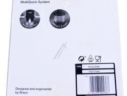 MQS230BK AX22110050 ZERKLEINERER KOMPLETT 500ML FÜR BRAUN STABMIXER TYP 4200, HB701, HB901, AX22110050