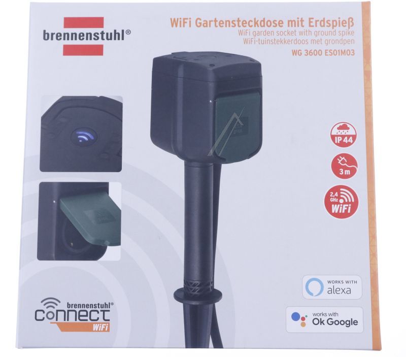 1154540600 WIFI GARTENSTECKDOSE MIT ERDSPIESS 2-FACH 3M KABEL