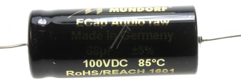 68UF-100V ECAP100-68 AUDIO EL KO AXIAL 85° 16X39MM BIPOLAR RAU