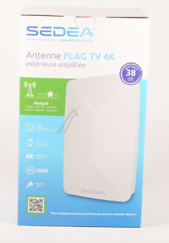 340110 ANTENNE FLAG TV TNT 4K UHD AUSSEN VERSTÄRKT -38DB