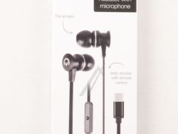 28381 MOBILIZE IN-EAR STEREO HEADSET MIT FERNBEDIENUNG USB-C SCHWARZ