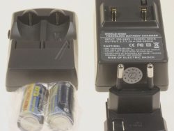 LADEGERÄT INKL. 2 AKKUS 3,0V-CR123 MIT SCHALTNETZTEIL