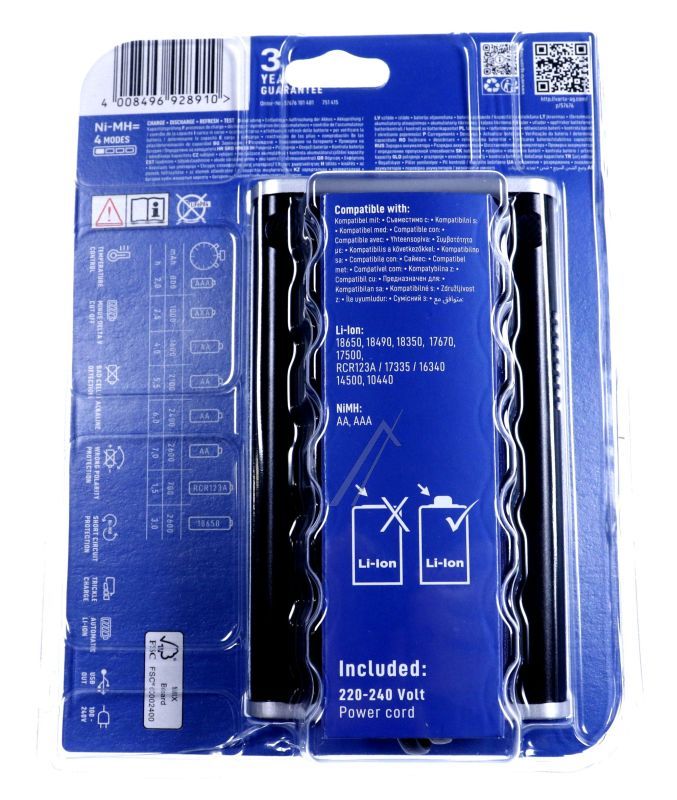57676101401 LCD DUAL TECH PUNJAČ ZA LI-ION (NPR. 18650) I NIMH BATERIJE