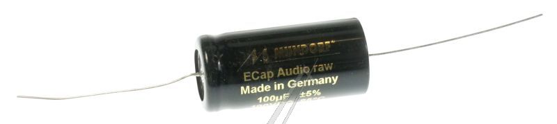 100UF-100V ECAP100-100 AUDIO ELEKTROLITSKI KONDENZATOR AKSIJALNI 85°C 18X39 MM BIPOLARNI RAU