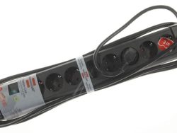 PREMIUM-LINE 1951180100 STECKDOSENLEISTE 8-FACH SCHWARZ 3M H05VV-F 3G1,5