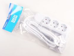 387.271 SMART MEHRFACHSTECKDOSE 3-FACH, 3M KABEL, WEISS