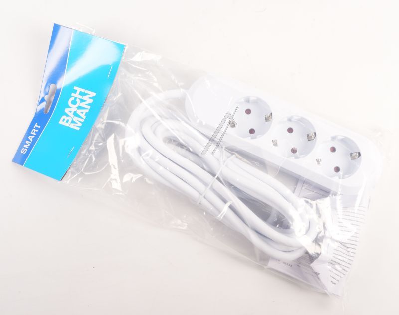 387.271 SMART MEHRFACHSTECKDOSE 3-FACH, 3M KABEL, WEISS