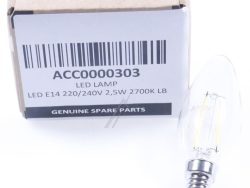 ACC0000303 LED E14 220/ 240V 2,5W 2700K LB
