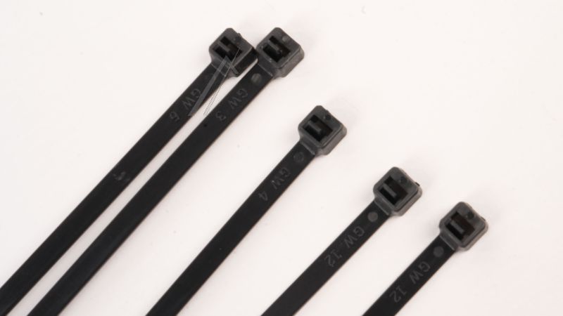 T701216 KABELBINDER WIEDERLÖSBAR 200X4,7MM SCHWARZ 100 STÜCK
