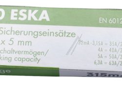 0,315A-T OSIGURAČ 5X20 10KOM FINI (STAKLENI) ROHS USKLAĐENO