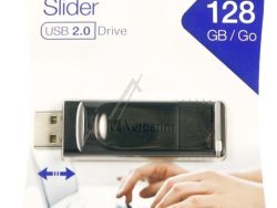49328 USB-STICK 2.0 STORE N GO SLIDER 128GB SCHWARZ