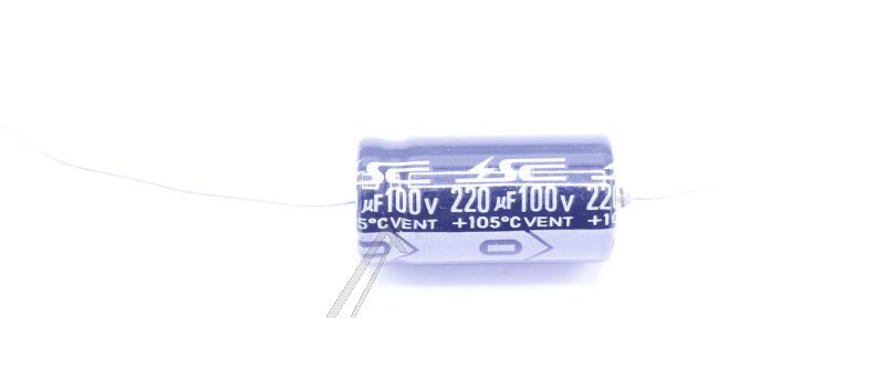 220UF-100V ELKO AXIAL 85° 13X30MM ROHS-KONFORM