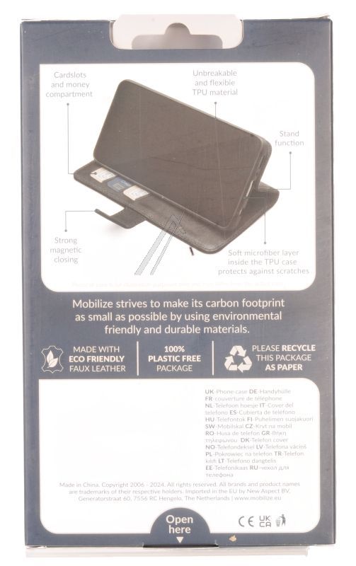 80257 MOBILIZE PREMIUM GELLY WALLET BOOK CASE SAMSUNG GALAXY A36 5G/ A56 5G SCHWARZ