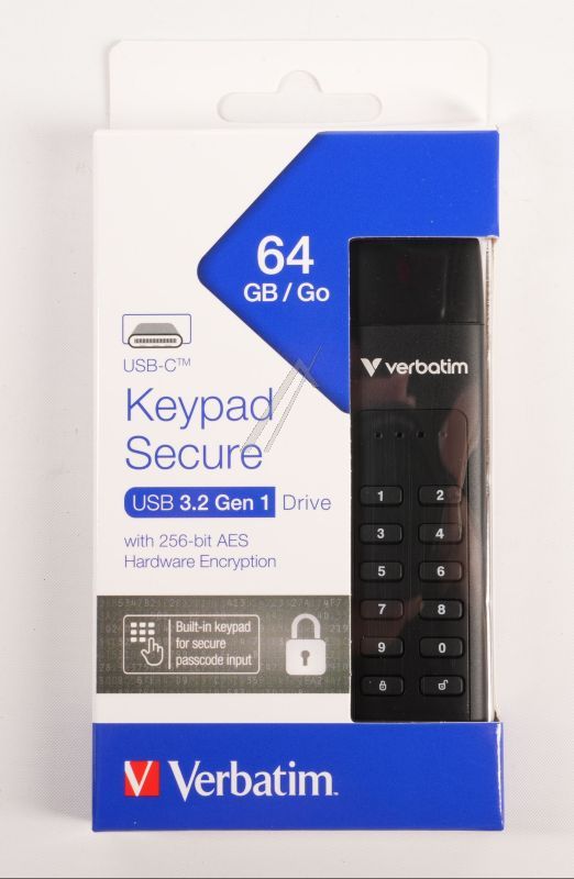 49431 KEYPAD SECURE USB-3.1-LAUFWERK 64GB