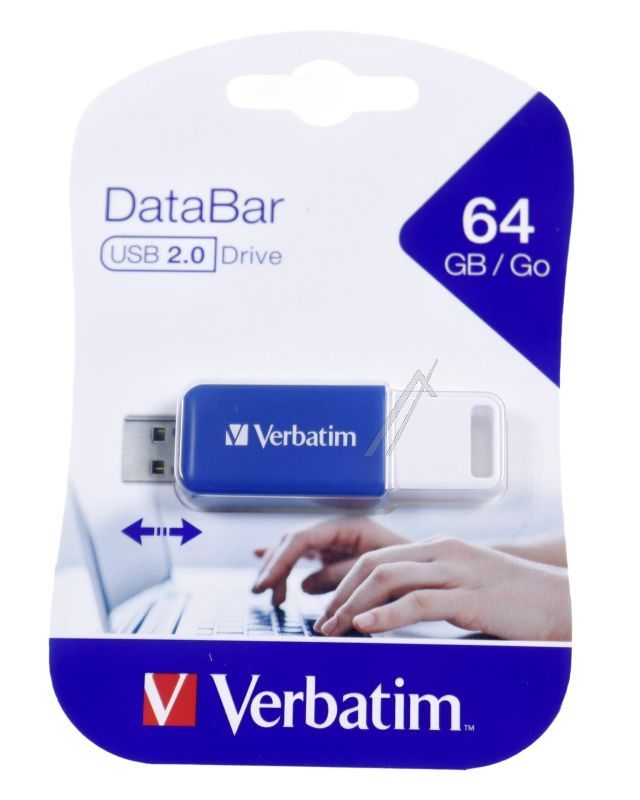 49455 V DATABAR USB 2.0 FLEŠ MEMORIJA,  PLAVA,  64 GB